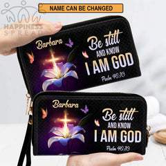 Christianart Handbag, Personalized Hand Bag, Be Still And Know That I Am God, Personalized Gifts, Gifts for Women.