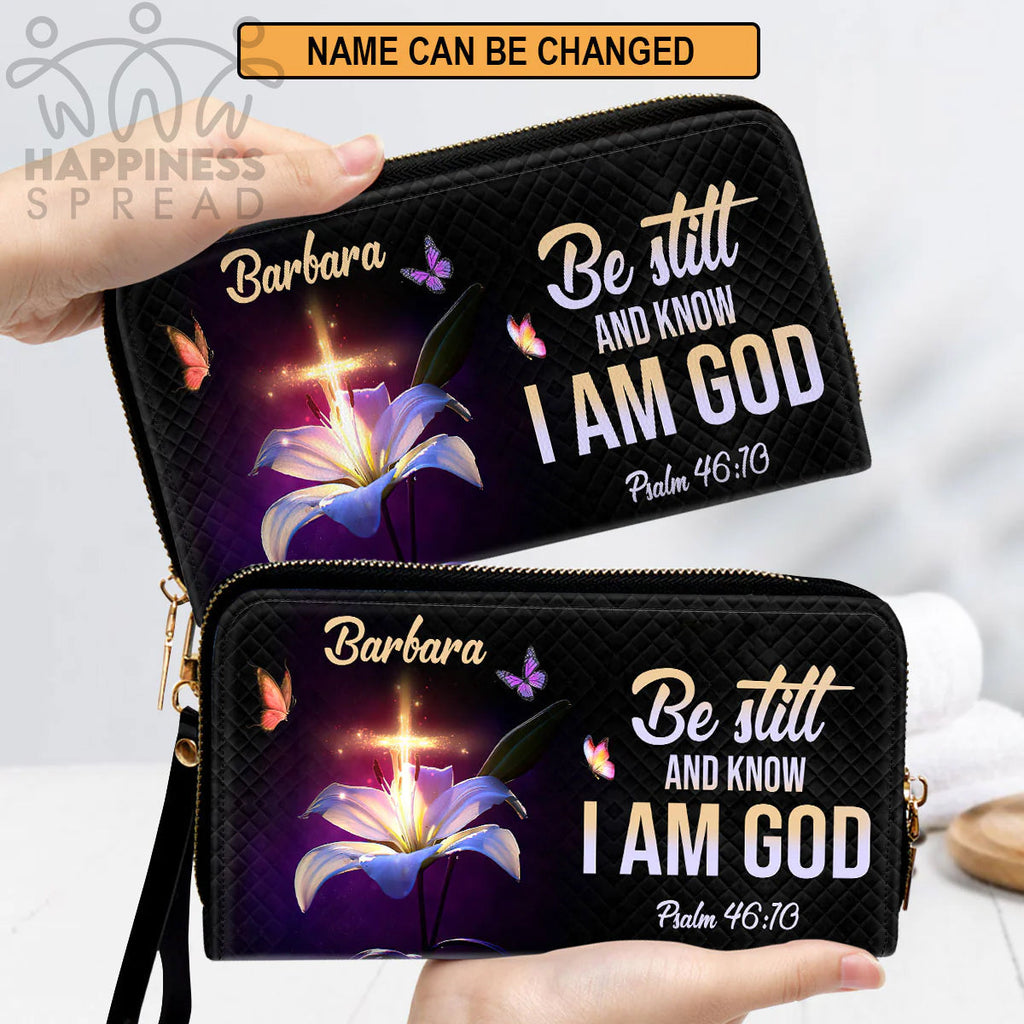 Christianart Handbag, Personalized Hand Bag, Be Still And Know That I Am God, Personalized Gifts, Gifts for Women.