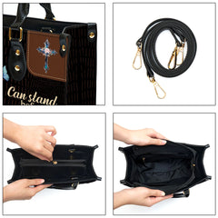 Christianart Designer Handbags, She Who Kneels Before God Can Stand Before Anyone, Personalized Gifts, Gifts for Women.