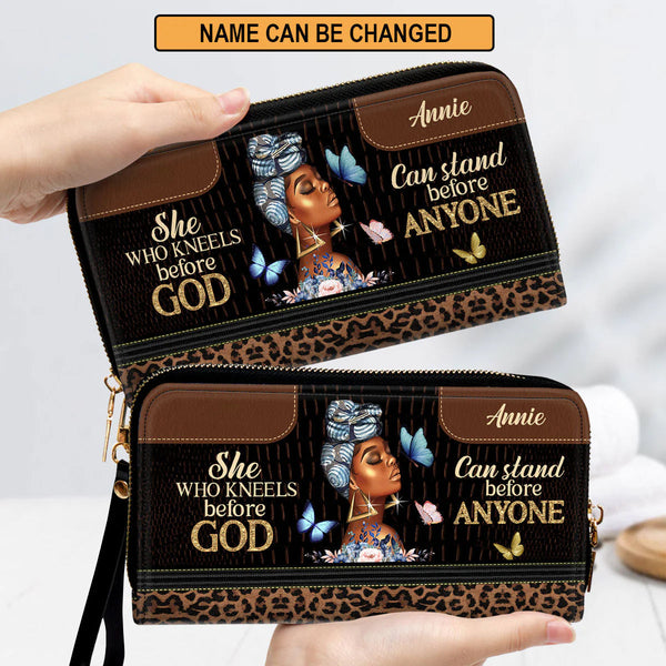 Christianart Designer Handbags, She Who Kneels Before God Can Stand Before Anyone, Personalized Gifts, Gifts for Women.