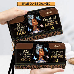 Christianart Designer Handbags, She Who Kneels Before God Can Stand Before Anyone, Personalized Gifts, Gifts for Women.