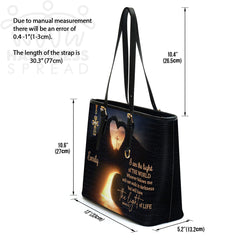 Christianart Handbag, Personalized Hand Bag, I Am The Light Of The World, Personalized Gifts, Gifts for Women.