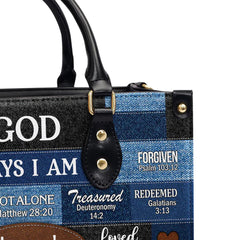 Christianartbag Handbags, God Says I Am Strong Leather Bags, Personalized Bags, Gifts for Women, Christmas Gift, CABLTB01300723.