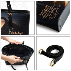 Christianart Handbag, Personalized Hand Bag, I Am The Light Of The World, Personalized Gifts, Gifts for Women.