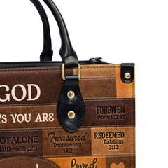 Christianartbag Handbags, God Says You Are Leather Bags, Personalized Bags, Gifts for Women, Christmas Gift, CABLTB01040823.