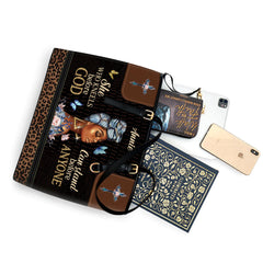 Christianart Designer Handbags, She Who Kneels Before God Can Stand Before Anyone, Personalized Gifts, Gifts for Women.