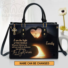 Christianart Handbag, Personalized Hand Bag, I Am The Light Of The World, Personalized Gifts, Gifts for Women.