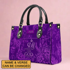 CHRISTIANARTBAG Handbag - Personalized Leather Handbag - Custom Verse Christian Bag - Custom Color bags - CABLTHB01010624.
