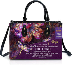 Christianartbag Handbags, The Lord Hope & A Future Leather Bags, Personalized Bags, Gifts for Women, Christmas Gift, CABLTB01300723.