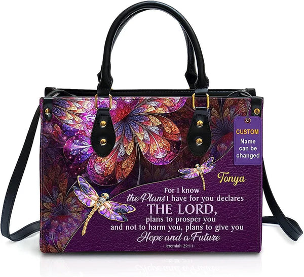 Christianartbag Handbags, The Lord Hope & A Future Leather Bags, Personalized Bags, Gifts for Women, Christmas Gift, CABLTB01300723.
